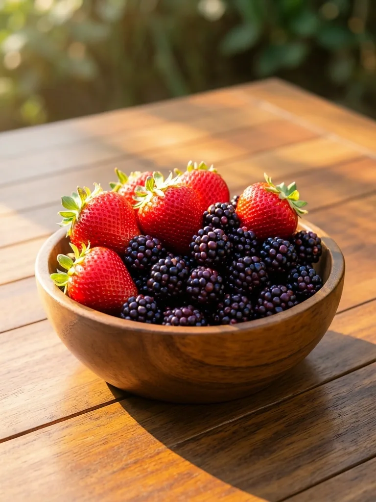 Fresh berries for anthocyanins